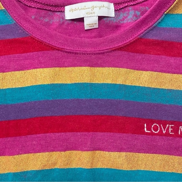 Spiritual Gangster Love More Rainbow Stripe
Savasana Pullover Women Size XS NWOT - Picture 2 of 12